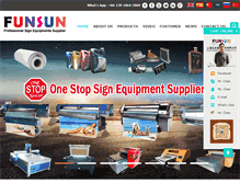 Tablet Screenshot of funsunsign.com